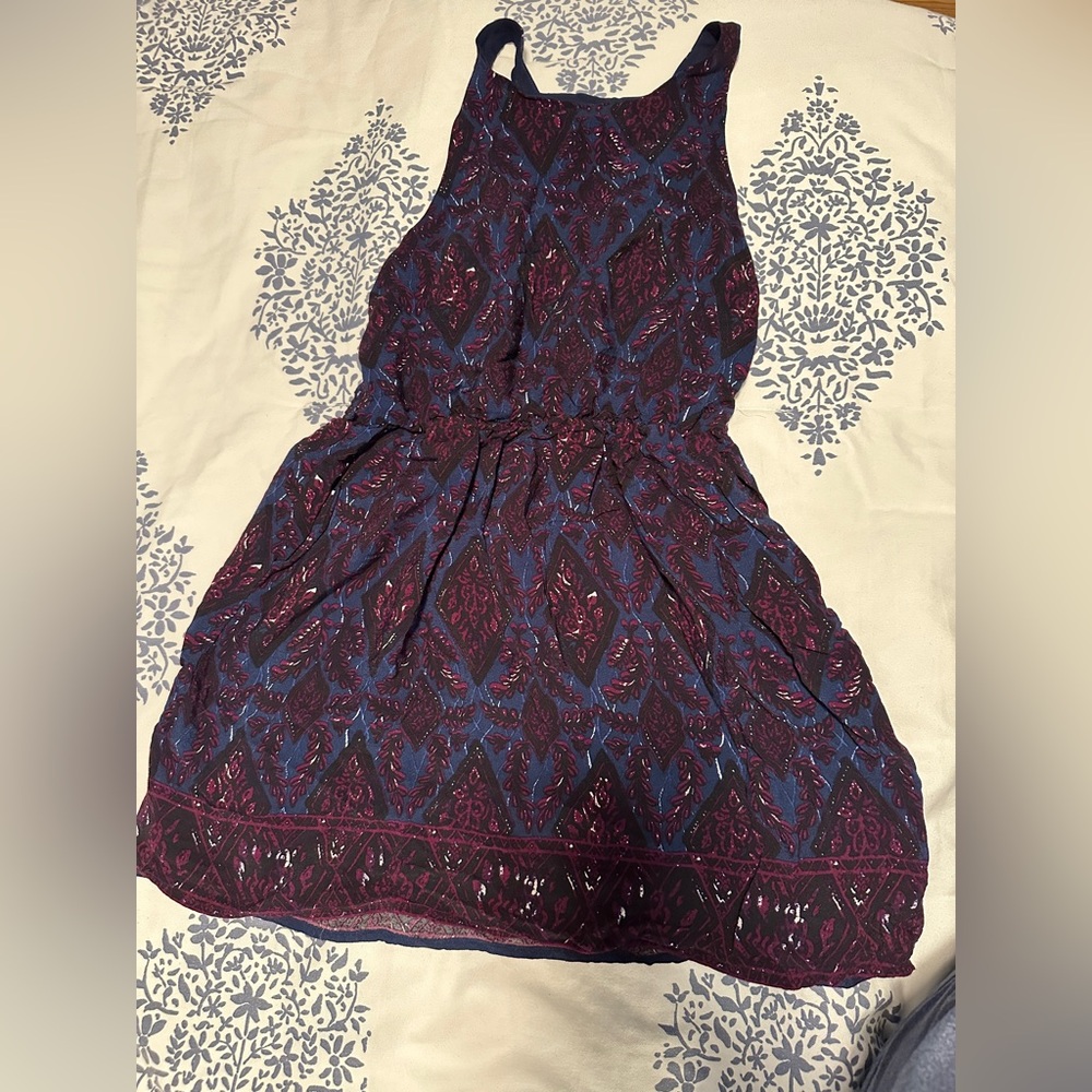 Forever 21 Blue and Red Mini Dress